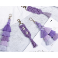 Kleiner Keychain Cotton Home Decor Makrameschlüsselung